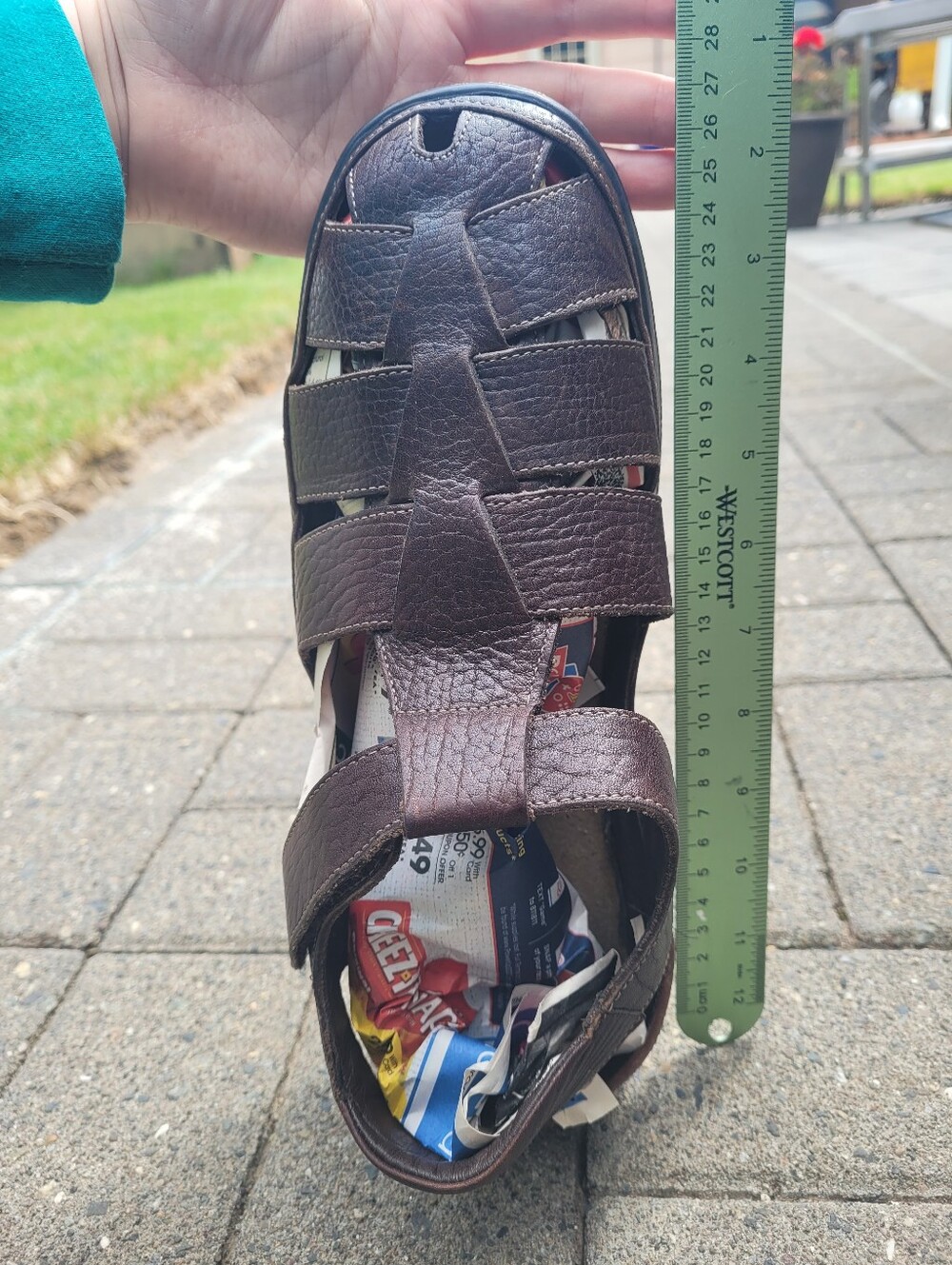 Mephisto Dark Brown Leather Fisherman Sandals - Picture 7 of 9